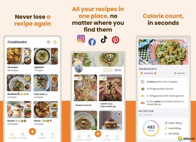 九游体育：靠食谱管理月揽160万美金燃动欧美烹饪之魂美食App还能这样火(图2)