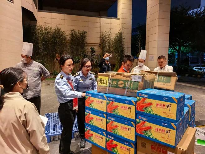 周末加班加点完成首批食材配送任务！顺德市监部门驻点保障十五运会食品安全(图7)