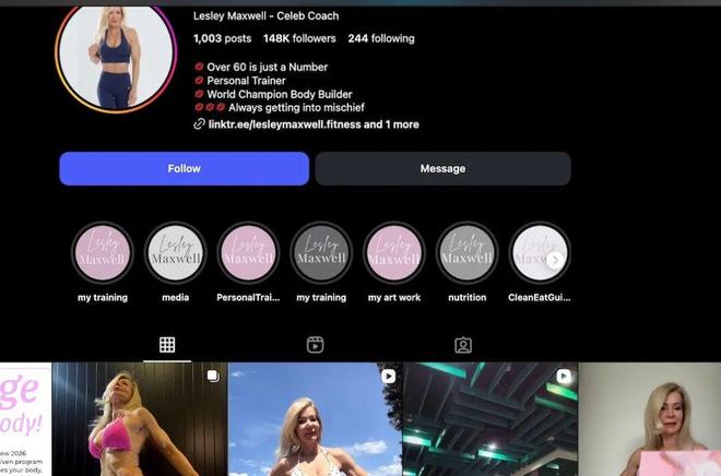 65岁老太拥有刀刻马甲线块腹肌！和孙女同框被误认姐妹健身真抗老(图2)